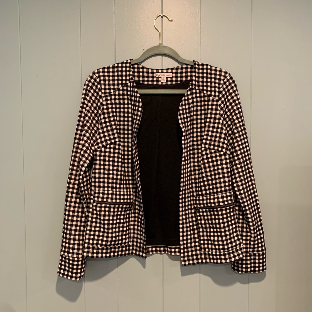 Checkered Blazer